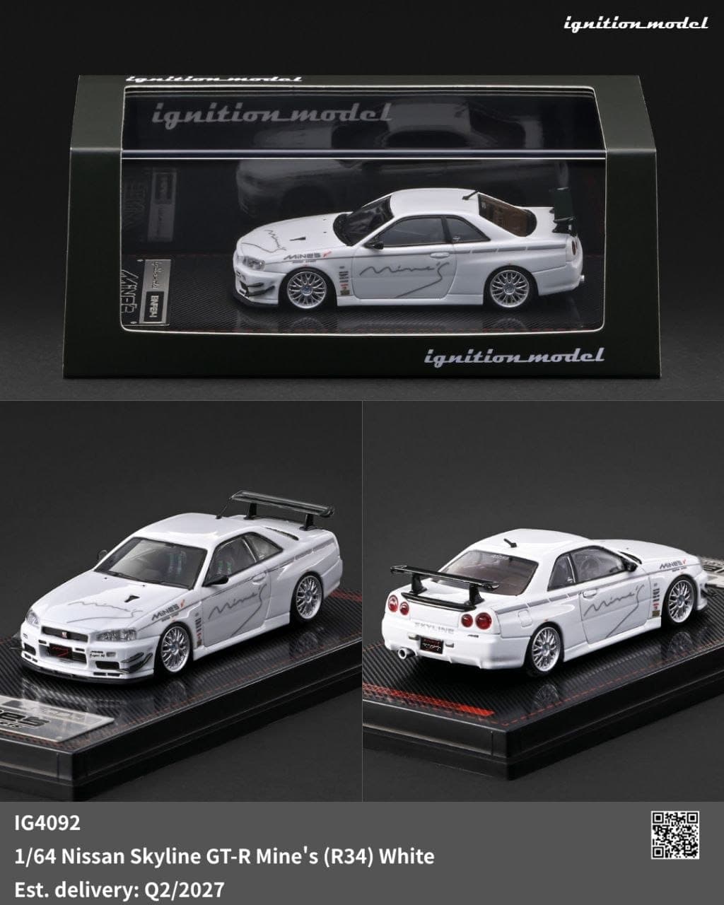 Nissan Skyline GT-R Mine's (R34) White